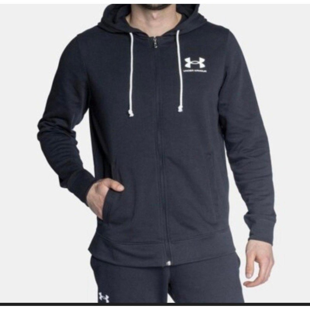 Under Armour Zip Up Hoodie Mens Large sweatshirt in black